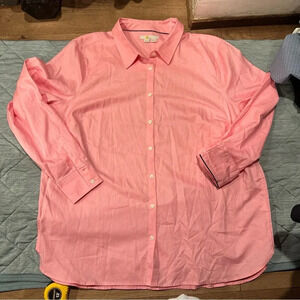 BODEN WOMENS LONG SLEEVE
PINK SIZE 20/22R NWOT 100
COTTON